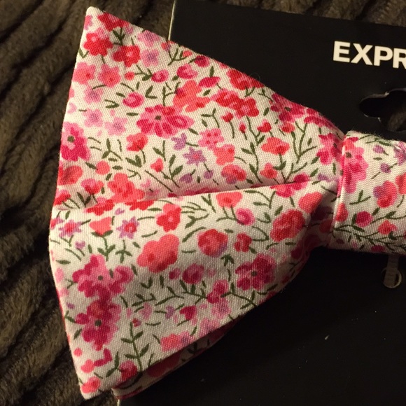 NWT! (EXPRESS) Floral Bow Tie - Picture 4 of 5